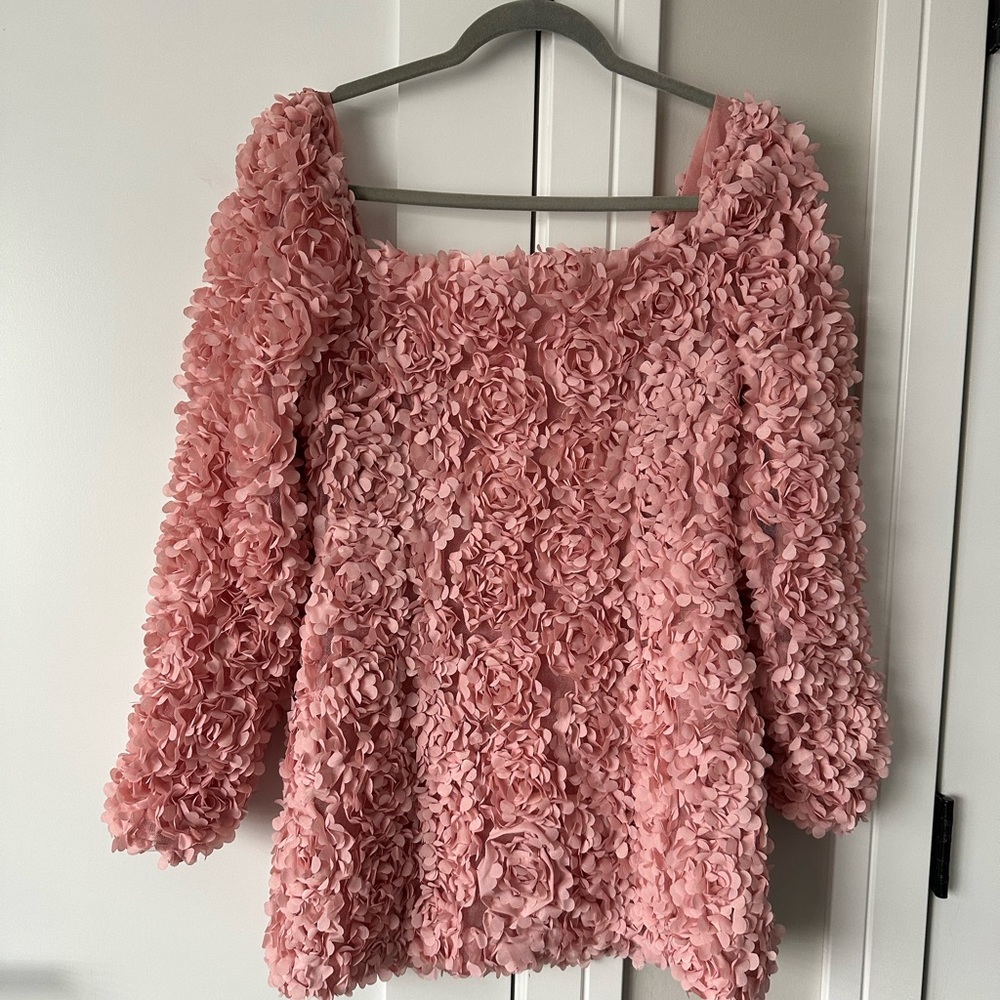 3D Printed Flower Pink Dress Size Small. Brand new without tags.